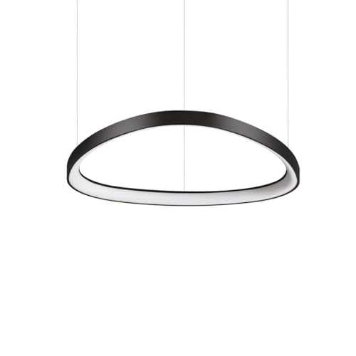 Plafonnier LED intégré 61cm Ideal Lux GEMINI noir 2700K luminaire de plafond
