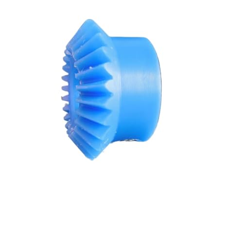 Cylindrical Drive 1pc 30 Teeth Blue Nylon Bevel Gear 1 Module 1:1 90 Degree Miter Conical Pinion 1M 30T Gear for Transmission Engineering Rack Machinery(12mm bore)