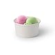 GREENBOX 50x Eisbecher Pappe 150 ml weiß - Einwegbecher plastikfrei und biologisch abbaubar - Dessertschale To-go-Becher