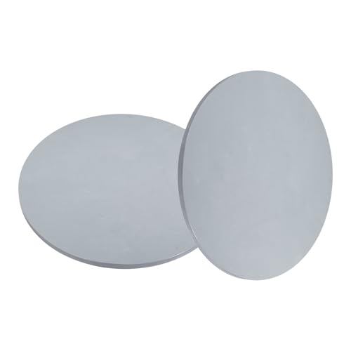 MECCANIXITY 2pcs 3/16"(4mm) x 6" Steel Plate, Black Hot Rolled A36 Steel Sheet Plate Base, Round Weldable Metal Discs for Industrial Construction Structural Support