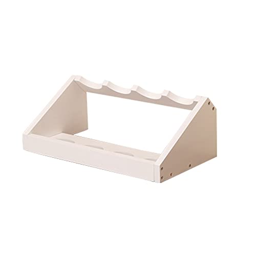 Soporte para 4 Botellas de Vino de Madera Gris
