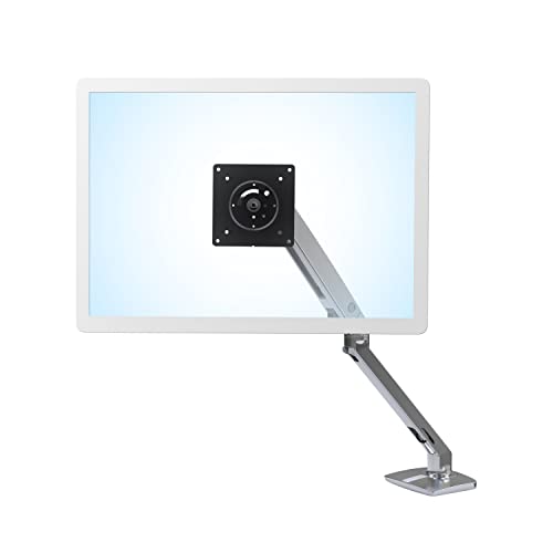Image of Ergotron - MXV Single Monitor Arm, VESA Desk Mount - for Monitors Up to 34 Inches, 7 to 20 lbs - Polished Aluminum