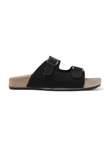 Image of Sukun mens Sukun Slb 10 Men's Stylish Dual-strap Buckle Sandals Sandal