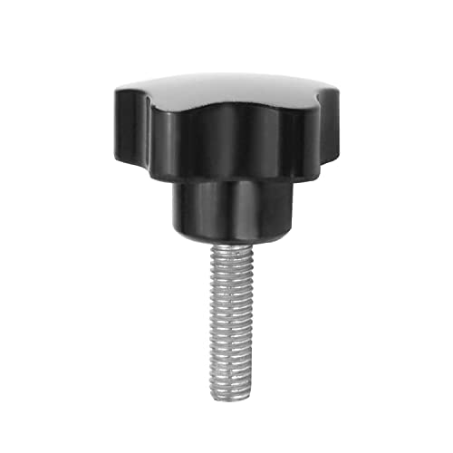 Othmro Men's Black M8×30Mm Thread Clamping Knobs Grip, 1Pc Thumb Screws Star Head Handle Knobs Tightening Screw Bakelite Knob