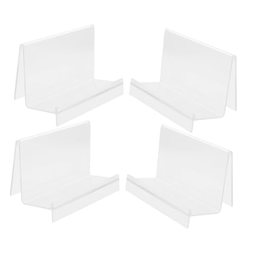 SOLUSTRE 4pcs Cellphone Display Holder Sturdy Plastic Wallet Stand for Retail Stores Space-saving Display Stands