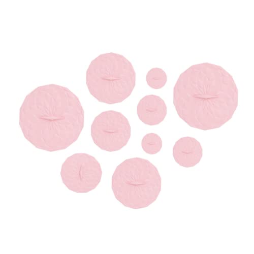 GIR: Get It Right Silicone Lids Reusable Bowl Covers for Food Storage 10-Pack (4" to 12.5") Cotton Pink