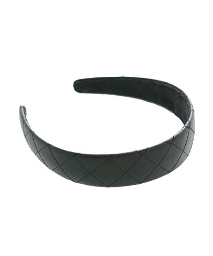 [ヴァンテーヌ] VINGTAINE カチューシャ キルティング フェイクレザー エコレザー シンプル 上品 痛くない ヘアアクセサリー 大人カジュアル HK-312-BK-