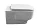 Produktbild Wand WC weiß eckig + WC Sitz/Deckel mit Soft Close + Quick Release + Fischer WC Befestigung