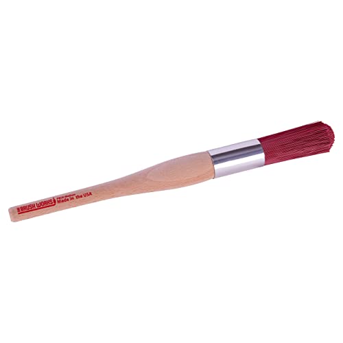 Image of Ohio Brush Works, Parts Cleaning Brush, Handmade in The USA, Home and Auto Use, Solid Ergonomic Wood Handle (Medium Bristle)