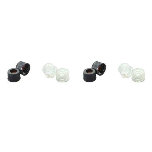 Wheaton Science Products 242768 Black Polypropylene Cap, PTFE/Silicone Liner, 13-425 mm Size (Pack of 100)