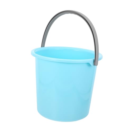 FRCOLOR Cubo Plástico para Uso Doméstico Portátil De Gran Capacidad Cubo con Asa para Lavandería Marino