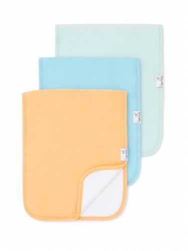 Image of Copper Pearl Premium Baby Burp Cloths - 3-Pack Large Cotton Burp Cloths, Extra Soft Spit Up Rags with 3 Absorbent Layers, Perfect for Baby Boy and Baby Girl Gifts (21 inch x 10 inch Size, Bennie Set)