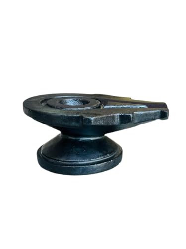 Image of Original Black Narmadeshwar 2 Inch Shivling, Lingam, Shiva Lingam & 4 Inch Jaladhari with Naag Yoni Base, Lingam Holder, Shivling Stand for Home Puja