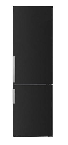 PKM BKG55HNFCB Réfrigérateur congélateur, noir, réfrigérateur 182 l, congélateur 71 l, classe d'efficacité énergétique C, éclairage LED, mode...