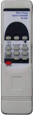 LUNAGARIYA®, Neuro Fuzzy AC Remote Control RC-2100 with Dual sensors for Better Range, Compatible with AC Remote.