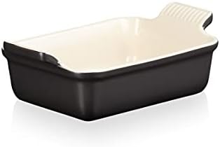 Le Creuset Heritage Rectangular Dish, Stoneware, 19 cm, 1.1 litres, Volcanic