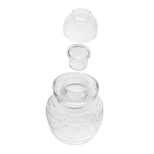 IMIKEYA Tarro De Pepinillos Transparente De Vidrio Sellado Para Encurtidos Tapa Para Cocina y Jardín Para Conservar Verduras