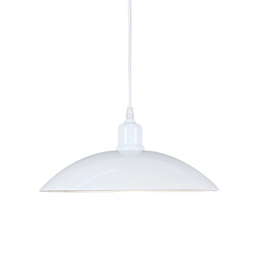 Lámpara colgante para cabecero de dormitorio minimalista blanca y lámpara de techo ligera