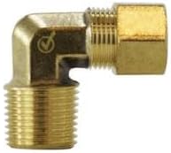 700069-1412 90-deg Elbow, 7/8 in Compression x 3/4 in MNPTF, Lead-Free Brass (1 Pack)