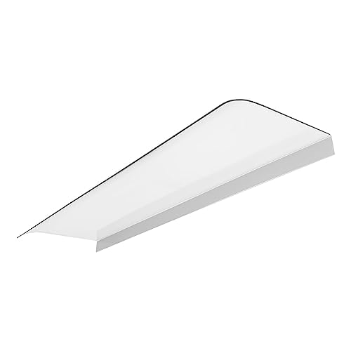 Polycarbonate Door Canopy 3.5mm Thick Clear Door Awning with UV Protection Soundproof Rain Shelter for Terrace Homes Etc(40 * 120cm/15.2 * 47.2in)