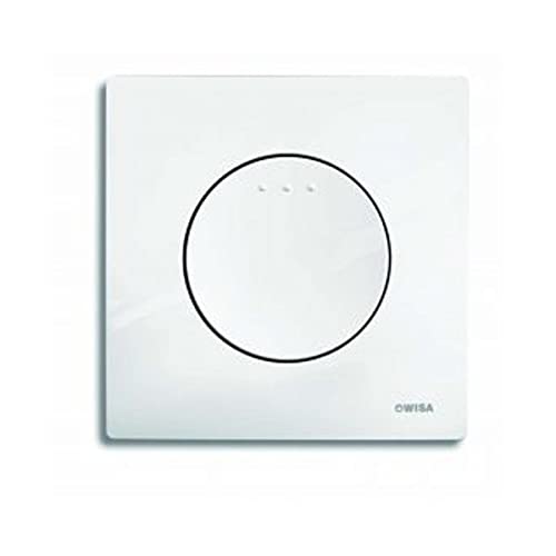 Plaque de commande Wisa Enyo double touche chrome mat anti-traces