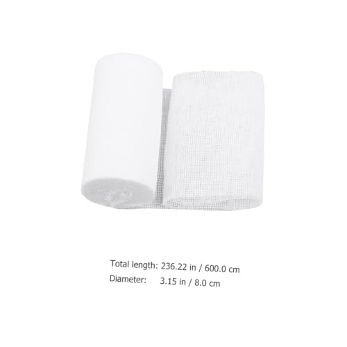 Outanaya 10 piezas Rollos de Gasa de Compresión Desechables 8x600cm Venda Conformable para Primeros Auxilios y Lesiones Deportivas miniatura 2