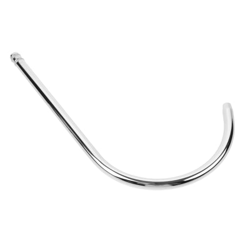 Didiseaon Accesorios de grifos de limpieza de agua aireador de grifo canalón cromo extensor reemplazo girar grifo de tubo Grifo para doblar tubería parte del grifo Acero inoxidable Silver