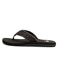 Grut: Knöchelriemen Quiksilver Herren Monkey Abyss - Sandals For Men Zehentrenner, Schwarz Schwarz Schwarz Braun Xkkc, 43 EU