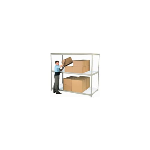Global Industrial Expandable Starter Rack 72x48x84 3 Level Wire Deck 750 lb. Cap Per Deck GRY