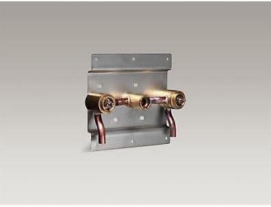 KOHLER 410-K-Na Falling Water 5/8" Two-Handle Ceramic Valve, Brass Pack- (2)