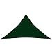 vidaXL Toldo Parasol Lona Protector Solar Sombra de Patio Jardín Terraza Balcón Parque Exterior de Vela Triangular de Tela Oxford Verde Oscuro 5x5x6 m