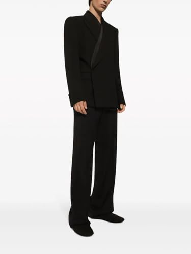 Men's Stylish Blazer Peak Lapel Suit Jacket One Button Tuxedo Coat for Groom Homecoming4