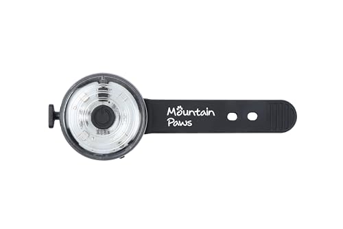 Mountain Paws Rechargeable Dog Collar Safety Light 4 Colour Modes & Flashing for Increased Visibility & Night Walking