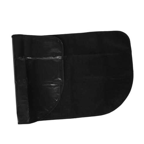 GLEAVI Fireplace Floor Protector Rug Black Semicircle Rug for Fireplaces Outdoor Grill Mat Stove Mat