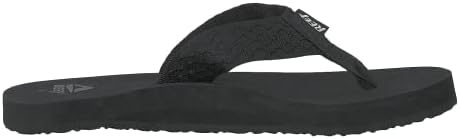 Reef Men's Sandals, Smoothy, Black, 10 | Image 1