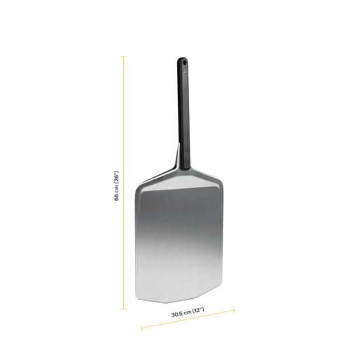 Ooni 12” (30 cm) Pizzaheber aus Aluminium – Leichter Pizzaschieber zum Einschießen und Herausnehmen von Pizza, kompatibel Pizzaöfen
