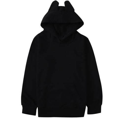 Hoodies For Girls Cute Long Sleeve Oversized Hooded Sweats 2025 Solid Shirts Fall Pullover Hoodies With Pocket Clothes4