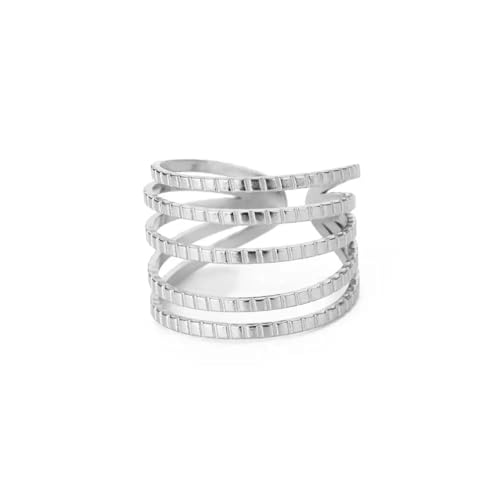 Bagues pour mariages et fêtes grâce à l'anneau géométrique réglable couleur or