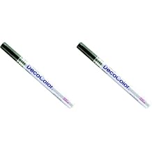 UCHIDA 140-C-1 Marvy Deco Color Extra Fine Paint Marker, Black Pack of 2