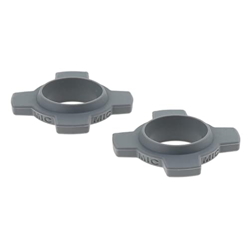 Generic Pacote com 2 Anéis Antiderrapantes de Silicone para Microfone Sem Fio KTV Protetor de Microf