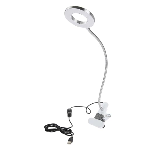 ZJchao Beauty Lamp Makeup Tattoo LED Lamp, USB Salon Desktop Light with Clip, Cold and Warm Light, Portable Permanent Makeup Beauty Table Lamp, for Microblading Eyebrow/Eyeliner