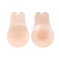 lmn store Adhesive Reusable Nipple Pads, Silicone Nipple Cover Bra Pads, Multipurpose Sports Breast Lift Bra Boob Tape, Tape for Women Push Up & Lifting Body (Free-Size)