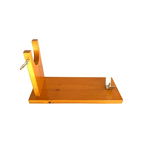 Loubren Ham-03 Ham houder met Mes en Slijper, Hamstandaard met anti-slip stickers, kleur honing gelakt - Image 8