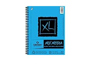 XL Series Mixed Media Sketchbook for Wet and Dry Media, 60 Sheets