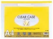 LIHIT LAB Clear Case, Reclaimed Olefin A4 Size, F-74S, White
