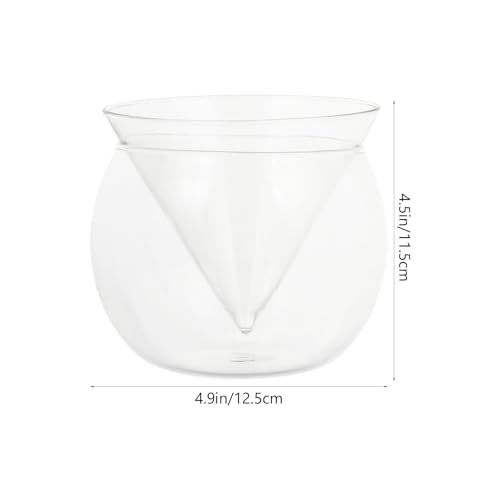 Vaso para cócteles de vidrio blanco redondo ideal para hoteles 3