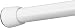 iDesign Cameo Constant Tension Bathroom Shower Curtain Rod - 43-75", Medium, White