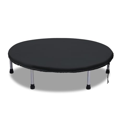 Trampolin Abdeckung, Trampolinabdeckung 40' × 3'(D x H), 600D Wasserdichtes Oxford-Gewebe, Regenabdeckung Wetterfest, Reißfest, UV-Beständig, Outdoor-Wetterschutzplane,Trampolin Schutz (Schwarz)