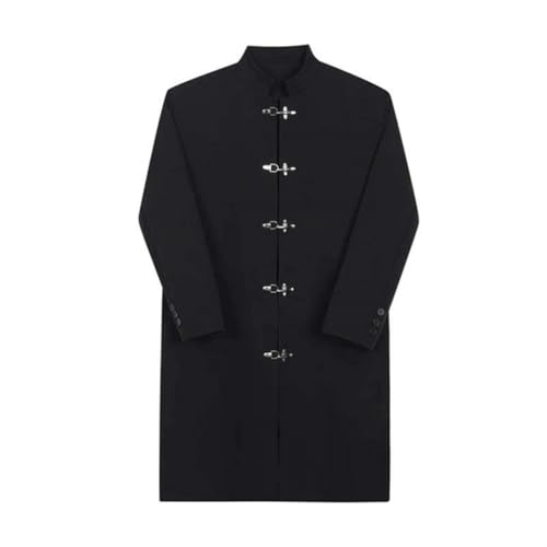 Trench élégant longueur genou style rue pour homme idéal pour les sorties urbaines chic