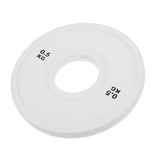 SUPVOX Weightlifting Gym Plates 0.5kg Small Weight Fractional Plates Barbell Accessory Home Workout Equipment Rubber Coating